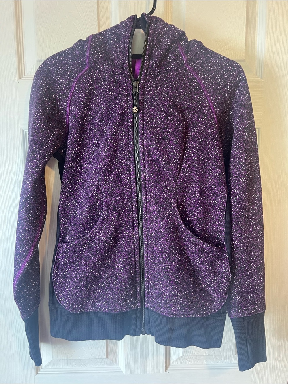 lululemon Purple Speckled Zip-Up Hoodie
